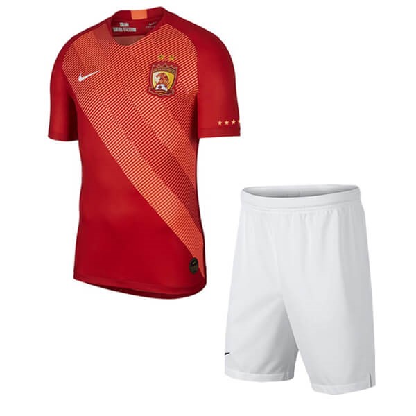 Camiseta Evergrande 1ª Niño 2019-2020 Rojo Blanco